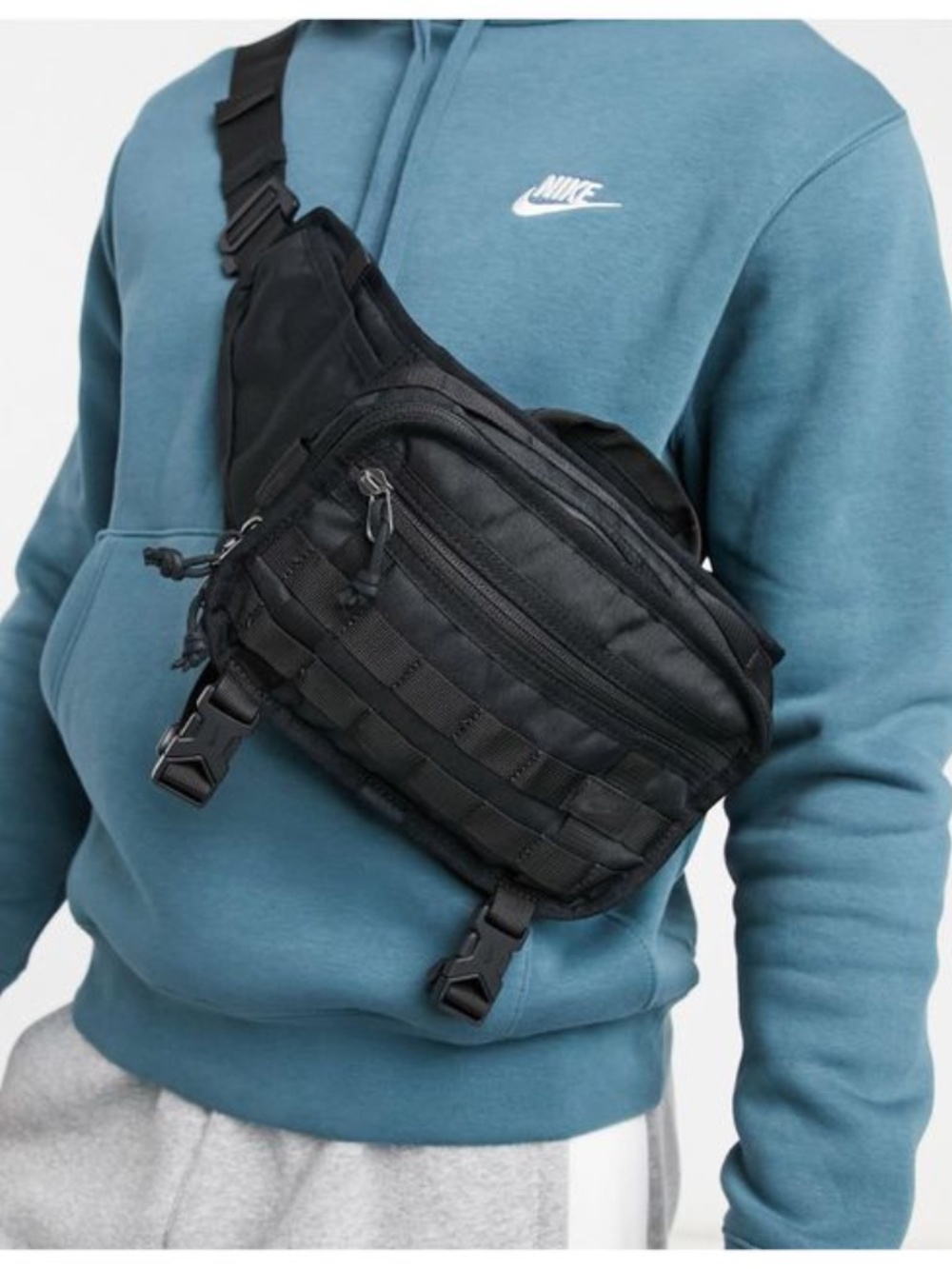 Nike Sportswear RPM Waistpack Black Tactical Crossbody Sling Bag